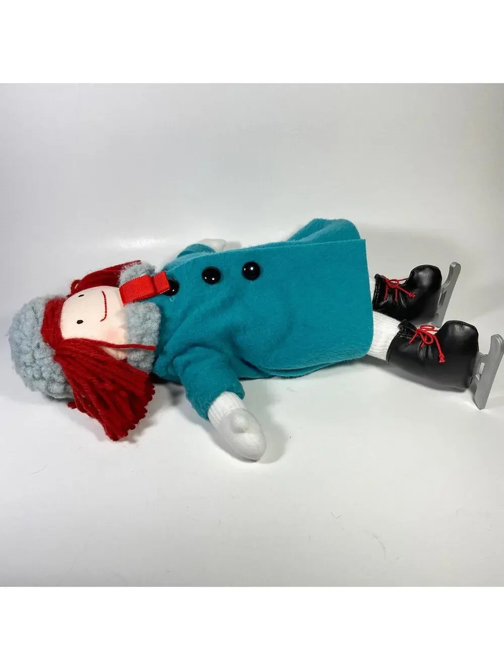 15” 1990 Eden Madeleine Madeline Ice Skating Plush Doll